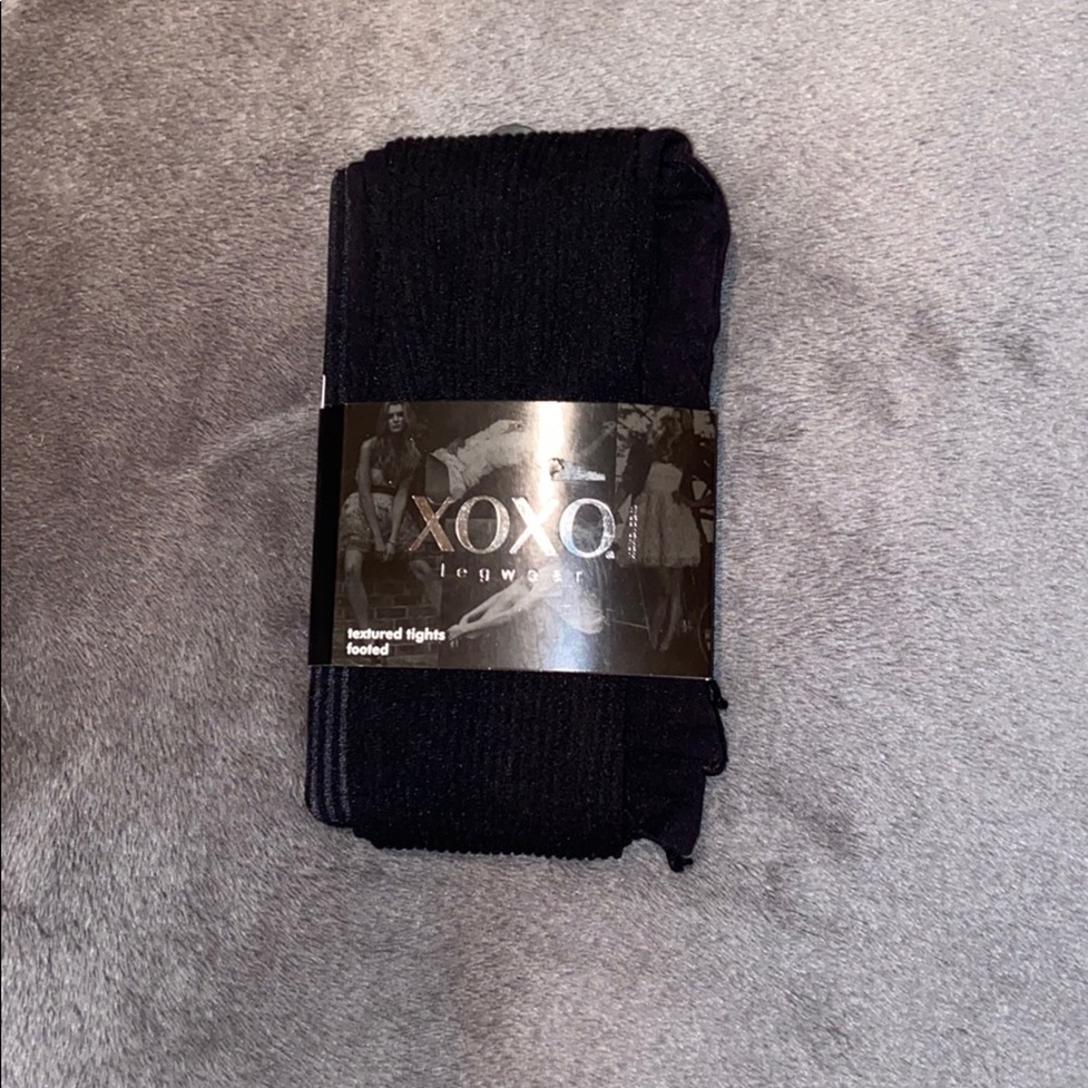 🆕 XOXO Textured Footed Tights